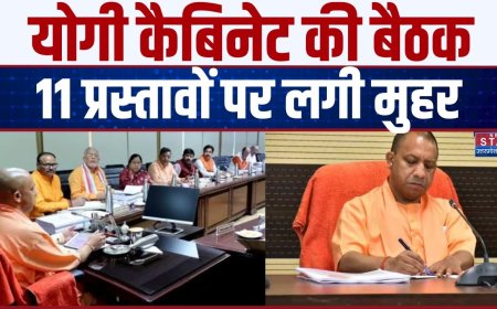 *लखनऊ -*  CM योगी की अध्यक्षता में कैबिनेट की बैठक कल ग्यारह बजे लोकभवन में होगी !!