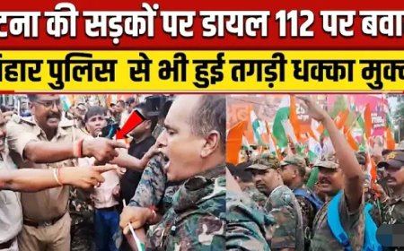 Dial-112_drivers_protest_in_Patna__फिर_सड़कों_पर_उतरे_Dial-112_के_ड्राइवर,_खूब_किया_हंगामा__