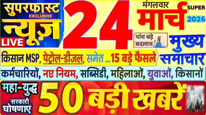 आज सुबह के 100 मुख्य समाचार पत्र ✉  *सीएम सुक्खू ने गाय के दूध के क्रय मूल्य को 51 रुपये से बढ़ाकर 61 रुपये प्रति लीटर करने की घोषणा की। साथ ही भैंस का दूध 61 से 71 रुपये प्रति लीटर करने की घोषणा की।*