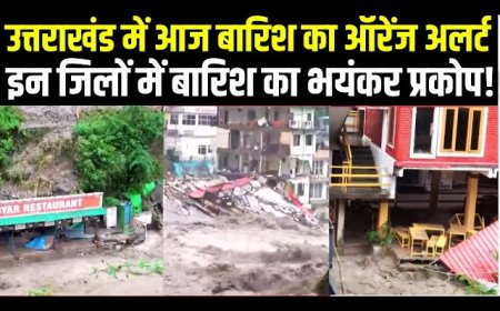 उत्तराखंड की खबरों के साथ में जितेंद्र कुमार कहा जाता है उत्तराखंड की बारिश के कारण वहां पर लोगों का भाग चालू हो गया है
