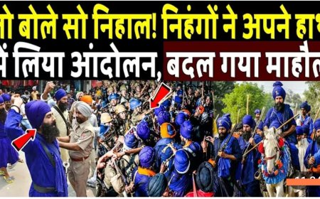 जो_बोले_सो_निहाल,_निहंगों_ने_अपने_हाथ_में_लिया_आंदोलन_बदल_गया_माहौल!_Nihang_Sikh_In_Jantar_Mantar