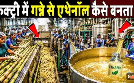 फैक्ट्री_में_गन्ने_से_एथेनॉल_कैसे_बनता_है!_Ethanol_Making_Process_In_Factory_