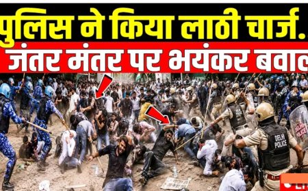 पुलिस_ने_किया_लाठीचार्ज,_मचा_भयंकर_बवाल!_Jantar_Mantar_Police_Lathicharge_LIVE___Sonam_Wangchuk,_CJP
