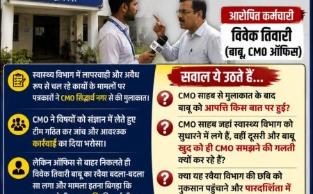स्वास्थ्य विभाग की शिकायतों पर CMO से मुलाकात, कार्रवाई का आश्वासन